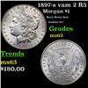 Image 1 : 1897-s vam 2 R5 Morgan Dollar $1 Grades Select Unc