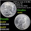 Image 1 : 1927-p vam 2 I3 R5 Peace Dollar $1 Grades Select Unc