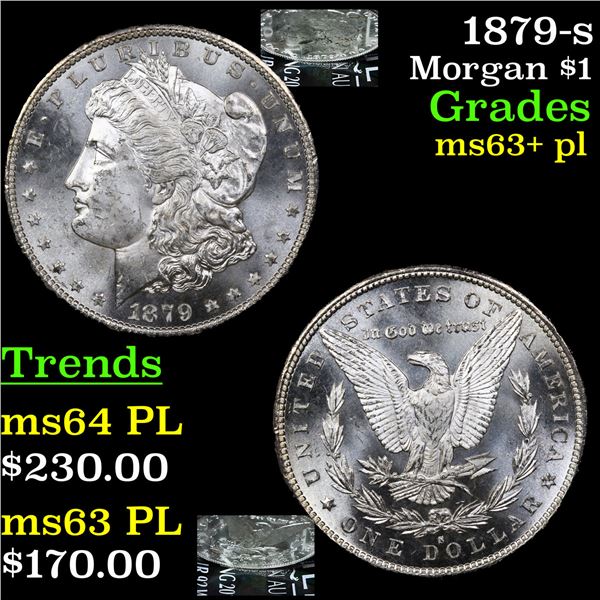 1879-s Morgan Dollar $1 Grades Select Unc+ PL