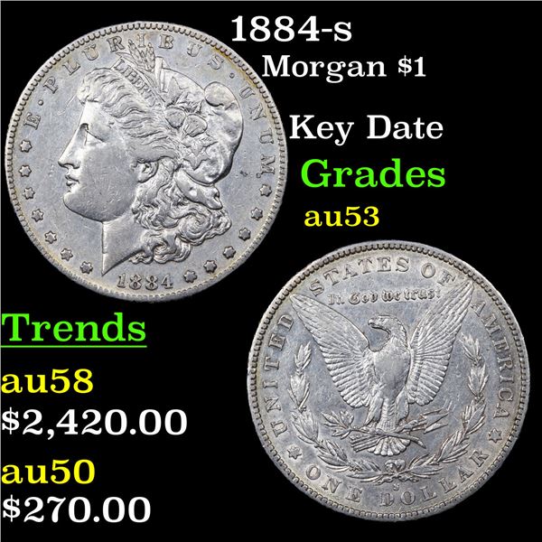 1884-s Morgan Dollar $1 Grades Select AU