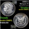 Image 1 : 1881-s Morgan Dollar $1 Grades Choice Unc DMPL