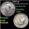 Image 1 : 1927-p Standing Liberty Quarter 25c Grades Choice AU/BU Slider