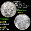 Image 1 : 1890-o Morgan Dollar $1 Grades Select+ Unc