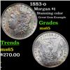 Image 1 : 1883-o Morgan Dollar $1 Grades GEM Unc