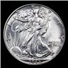 Image 2 : 1945-p Walking Liberty Half Dollar 50c Grades Choice+ Unc