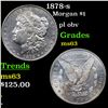 Image 1 : 1878-s Morgan Dollar $1 Grades Select Unc