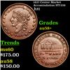 Image 1 : 1837 Center Market Accomindation HT-239 Hard Times Token 1c Grades Choice AU/BU Slider+
