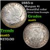 Image 1 : 1885-o Morgan Dollar $1 Grades GEM Unc
