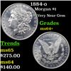Image 1 : 1884-o Morgan Dollar $1 Grades Choice+ Unc