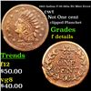 Image 1 : 1863 Indian F-59-385a R2 Mint Error Civil War Token 1c Grades f details