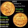 Image 1 : 1903 Indian Cent 1c Grades Choice+ Unc RD