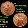 Image 1 : 1837 I Take the Responsibilty HT-70 R1 Hard Times Token 1c Grades Unc Details