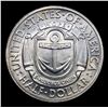 Image 3 : 1936-p Rhode Island Old Commem Half Dollar 50c Grades Choice+ Unc
