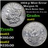 Image 1 : 1904-p Mint Error Morgan Dollar $1 Grades Select Unc