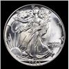 Image 2 : 1945-p Walking Liberty Half Dollar 50c Grades Choice+ Unc
