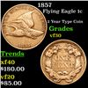Image 1 : 1857 Flying Eagle Cent 1c Grades vf++