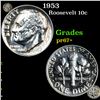 Image 1 : Proof 1953 Roosevelt Dime 10c Grades GEM++ Proof