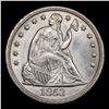 Image 2 : ***Auction Highlight*** 1853-p OC-1 Top 30 Seated Liberty Dollar 1 Graded Select+ Unc By USCG (fc)