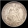 Image 2 : ***Auction Highlight*** 1874-cc Arrows Seated Liberty Dime 10c Graded au50 details By SEGS (fc)