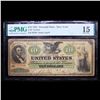 Image 2 : *HIGHLIGHT OF ENTIRTE AUCTION* PMG 1861 $10 Demand Note Fr-6 New York, NY Graded f15 By PMG (fc)