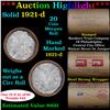Image 1 : ***Auction Highlight*** Full solid date 1921-D Morgan silver $1 roll, 20 coins (fc)
