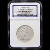 Image 2 : ***Auction Highlight*** NGC 1859-o SS republic spike in 1 Shipwreck Coin Seated Half Dollar 50c Grad