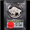 Image 3 : Proof ***Auction Highlight*** 2001-p Buffalo Black Diamond Modern Commem Dollar $1 Graded pr69 dcam 