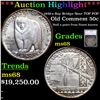 Image 1 : ***Auction Highlight*** 1936-s Bay Bridge Near TOP POP Old Commem Half Dollar 50c Graded ms68 By SEG