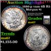 Image 1 : ***Auction Highlight*** 1886-p vam 6B R5 Morgan Dollar $1 Graded ms67 By SEGS (fc)