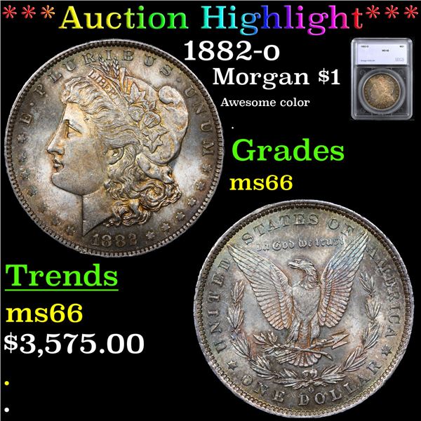 ***Auction Highlight*** 1882-o Morgan Dollar $1 Graded ms66 By SEGS (fc)