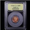 Image 4 : ***Auction Highlight*** 1906 Indian Cent 1c Graded GEM+ Unc RD By USCG (fc)