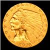 Image 2 : ***Auction Highlight*** 1926-p Gold Indian Quarter Eagle $2 1/2 Graded Select Unc By USCG (fc)