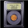 Image 4 : ***Auction Highlight*** 1865 Indian Cent 1c Graded Gem+ Unc RD By USCG (fc)