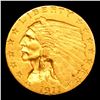 Image 2 : ***Auction Highlight*** 1911-p Gold Indian Quarter Eagle $2 1/2 Graded Select Unc By USCG (fc)