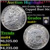 Image 1 : ***Auction Highlight*** 1811 O-105a Mint Error Capped Bust Half Dollar 50c Graded Select+ Unc By USC