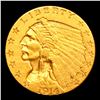Image 2 : ***Auction Highlight*** 1914-d Gold Indian Quarter Eagle $2 1/2 Graded Select Unc By USCG (fc)