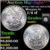 Image 1 : ***Auction Highlight*** 1878-p 7/8tf vam 41A I3 R4 Morgan Dollar $1 Graded GEM+ Unc By USCG (fc)