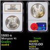 Image 1 : NGC 1881-s Morgan Dollar $1 Graded ms64 By NGC