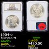 Image 1 : NGC 1904-o Morgan Dollar $1 Graded ms65 By NGC