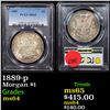 Image 1 : PCGS 1889-p Morgan Dollar $1 Graded ms64 By PCGS