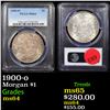 Image 1 : PCGS 1900-o Morgan Dollar $1 Graded ms64 By PCGS