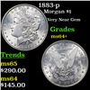 Image 1 : 1883-p Morgan Dollar $1 Graded Choice+ Unc