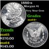 Image 1 : 1880-s Morgan Dollar $1 Graded Choice+ Unc