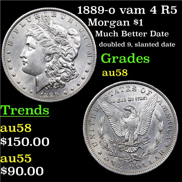 1889-o vam 4 R5 Morgan Dollar $1 Graded Choice AU/BU Slider