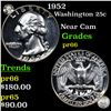Image 1 : Proof 1952 Washington Quarter 25c Graded GEM+ Proof