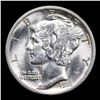 Image 2 : 1916-p Mercury Dime 10c Graded Choice Unc+ FSB