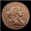 Image 2 : 1806 C-4 Draped Bust Half Cent 1/2c Graded vf, very fine