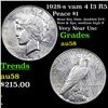 Image 1 : 1928-s vam 4 I3 R5 Peace Dollar $1 Graded Choice AU/BU Slider