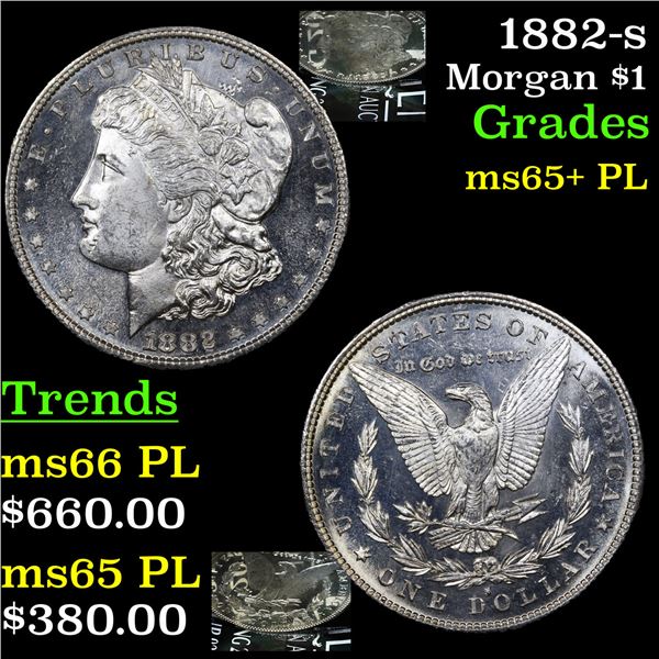 1882-s Morgan Dollar $1 Graded GEM+ PL