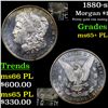 Image 1 : 1880-s Morgan Dollar $1 Graded GEM+ PL